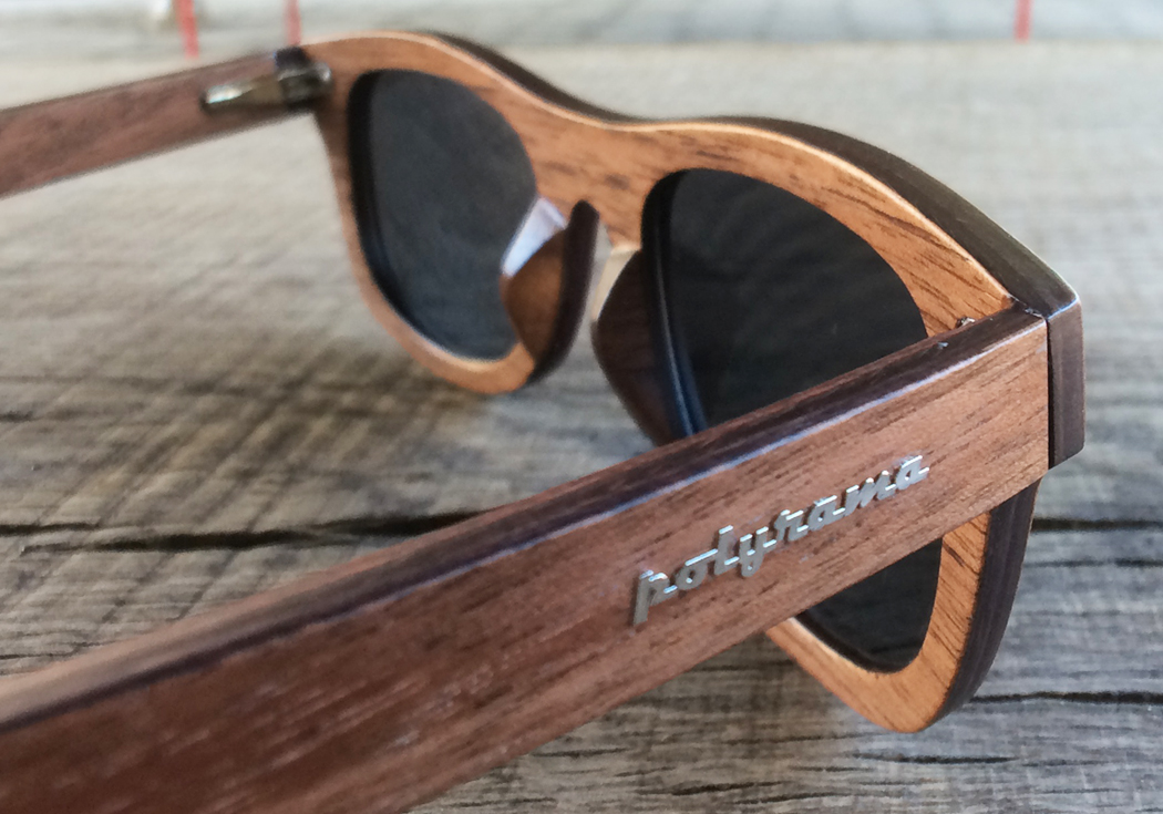Wood wayfarer polarized sunglasses by Polyrama #3977